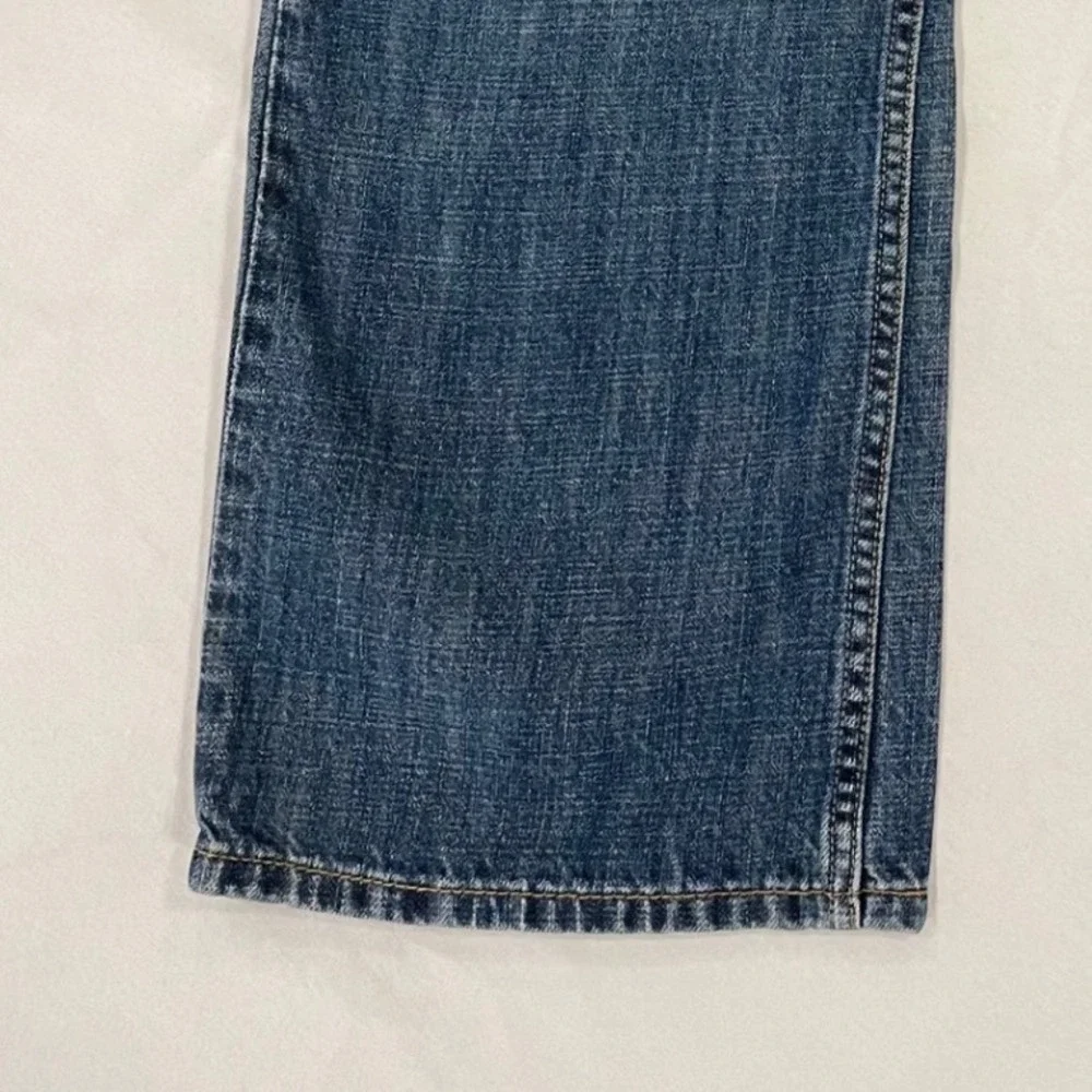 VTG Levis 557 Jeans Mens 36x32 Medium Wash Relaxed Bootcut Crosshatch Denim 2008
